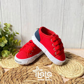 Tenis Rojos Estrella Blanca Melosos Estilo